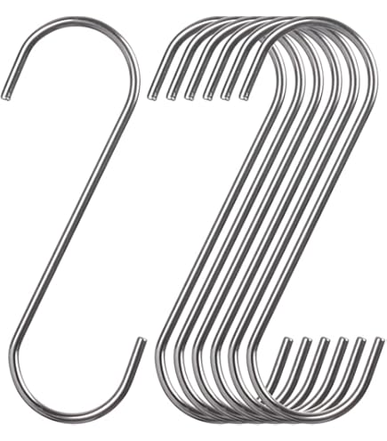 S字フック Amazon.co.jp: S字フック Sカン 15cm 屋外でも使える特大S字フック 同